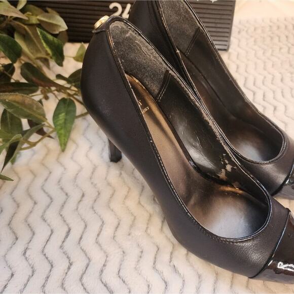 MONET PATENT LEATHER BLACK HEELS SIZE 8 - Picture 6 of 9